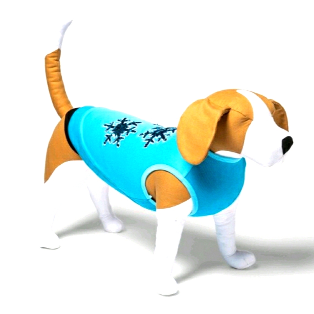 NIP Snowflakes Flip-Sequin Dog Sweatshirt Size L